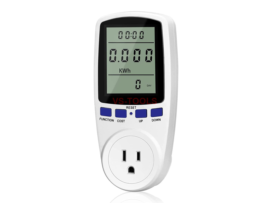 Power Meter Electricity Usage Monitor Watt Voltage Amps Cost